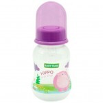Бутылочка для кормления Baby Team с силиконовой соской, 125 мл (1111_фиолетовый)