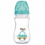 Бутылочка для кормления Canpol babies антиколиковая EasyStart - Toys с широким отверстием 240 мл (35/221_blu)
