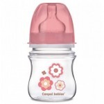 Бутылочка для кормления Canpol babies с широким горлышком Newborn baby, 120 мл, розовая (35/216_pin)