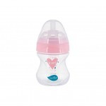 Бутылочка для кормления Nuvita Mimic Collection 150 мл розовая (NV6011ROSA)