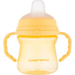 Поильник-непроливайка Canpol babies с силиконовым носиком FirstCup 150 мл Желтая (56/614_yel)