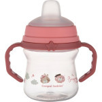 Поильник-непроливайка Canpol babies Bonjour Paris с силиконовым носиком FirstCup 150 мл Розовая (56/612_pin)