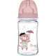 Бутылочка для кормления Canpol babies Bonjour Paris с широким отверстием 240 мл Розовая (35/232_pin)