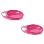 Набор детской посуды Nuvita Тарелка Easy Eating мелкая 2 шт. розовая (NV8451Pink)
