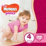 Подгузники Huggies Little Movers/Pants 4 (9-14 кг) Box для девочек 72 шт (5029053564098)
