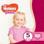 Подгузники Huggies Little Movers/Pants 5 (12-17 кг) Box для девочек 68 шт (5029053564111)