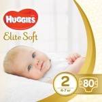 Подгузники Huggies Elite Soft 2 Mega (4-7 кг) 80 шт (5029053564920) Подгузники Huggies Elite Soft 2 Mega (4-7 кг) 80 шт (5029053564920)