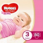 Подгузник Huggies Ultra Comfort 3 Mega для девочек (5-9 кг) 80 шт (5029053543604)
