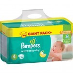 Подгузники Pampers Active Baby-Dry Maxi Размер 4 (8-14 кг), 106 шт (8001090459336)