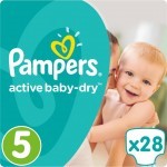 Подгузники Pampers Active Baby-Dry Junior Размер 5 (11-18 кг) 28 шт (4015400537632)