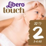 Подгузник Libero Touch 2 (3-6 кг) 32 шт (7322540887426)