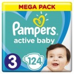 Подгузник Pampers Active Baby Midi Размер 3 (6-10 кг), 124 шт. (8001090950857) Подгузник Pampers Active Baby Midi Размер 3 (6-10 кг), 124 шт. (8001090950857)