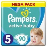 Подгузник Pampers Active Baby Junior Размер 5 (11-16 кг), 90 шт. (8001090951342)