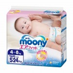 Подгузник Moony S (4-8 кг) 24 шт (4903111277551)