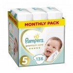 Подгузник Pampers Premium Care Junior Размер 5 (11-16 кг), 136 шт (8001090959690) Подгузник Pampers Premium Care Junior Размер 5 (11-16 кг), 136 шт (8001090959690)
