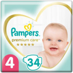 Подгузник Pampers Premium Care Maxi Размер 4 (9-14 кг) 34 шт (8001090379368)