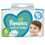 Подгузник Pampers Active Baby Giant Размер 6 (13-18 кг) 56 шт (8001090950130)