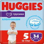 Подгузник Huggies Pants 5 Jumbo (12-17 кг) для мальчиков 34 шт (5029053564289)