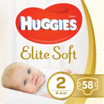 Подгузник Huggies Elite Soft 2 Jumbo (4-6 кг) 58 шт (5029053578071)