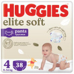 Подгузник Huggies Elite Soft 4 (9-14 кг) Mega 38 шт (5029053549323)