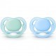 Пустышка Philips AVENT Ultra Air 0-6 мес, 2 шт для мальчиков (SCF244/20)
