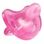 Пустышка Chicco Physio Soft силиконовая 6-16 мес розовая 1 шт (02712.11.00.00)