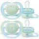 Пустушка Philips AVENT Ultra Air Нічна 0-6 міс для хлопч. 2 шт (SCF376/11)