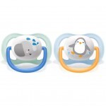 Пустышка Philips AVENT Ultra Air Animal для мальчиков 0-6 мес (SCF080/05) Пустышка Philips AVENT Ultra Air Animal для мальчиков 0-6 мес (SCF080/05)