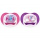 Пустышка Philips AVENT Ultra Air I love... для девочек 6-18 мес (SCF080/04)