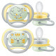 Пустушка Philips AVENT Avent Ultra Air Нічна 18 місяців + 2 шт (SCF376/01)