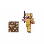 Фигурка для геймеров Jazwares Minecraft Steve in Gold Armor серия 3 (16488M)