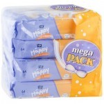 Детские влажные салфетки Bella Baby Happy Milk & Honey Mega Pack 4 х 64 шт (5900516015022)