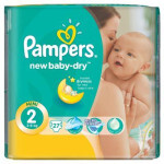 Подгузники Pampers New Baby-Dry Mini Размер 2 (3-6 кг), 27 шт (4015400537397)