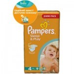 Подгузники Pampers Sleep & Play Maxi Размер 4 (9-14 кг), 68 шт (4015400203551)