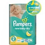 Подгузники Pampers New Baby-Dry Mini Размер 2 (3-6 кг), 68 шт (4015400735571)