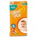 Подгузники Pampers Sleep & Play Midi Размер 3 (6-10 кг), 58 шт (4015400224211)