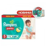Подгузники Pampers трусики Pants Junior Размер 5 (12-17 кг), 96 шт (4015400697541)
