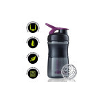Шейкер спортивний BlenderBottle SportMixer 20oz/590ml Black/Plum (SM 20oz Black/Plum) Шейкер спортивний BlenderBottle SportMixer 20oz/590ml Black/Plum (SM 20oz Black/Plum)