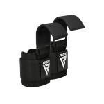 Крюки для тяги на запястья RDX W5 Gym Hook Strap Black Plus (WAN-W5B+)