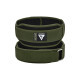 Атлетичний пояс RDX RX5 Double Belt неопреновий Army Green S (WBD-RX5AG-S)