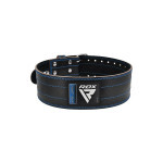 Атлетический пояс RDX для пауерліфтингу RD1 шкіряний Blue XL (WPB-RD1U-XL)