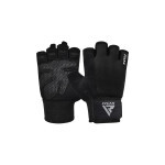 Рукавички для фітнесу RDX W1 Half Black Plus S (WGA-W1HB-S+) Рукавички для фітнесу RDX W1 Half Black Plus S (WGA-W1HB-S+)