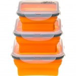 Набор туристической посуды Tramp из 3х контейнеров силиконовых 400/700/1000ml orange (TRC-089-orange) Набор туристической посуды Tramp из 3х контейнеров силиконовых 400/700/1000ml orange (TRC-089-orange)