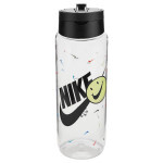 Бутылка для воды Nike TR Renew Recharge Straw Bottle 24 OZ грфічний прозорий, чорний 709 мл N.100.7643.968.24 (887791742452)