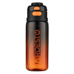 Бутылка для воды ARDESTO Gym 800мл, пластик, чорний (AR2280GL)