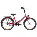 Велосипед Formula 24" SMART тормозная рама-15" 2019 красный (багаж., фонарь) (OPS-FR-24-144)