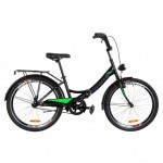 Велосипед Formula 24" SMART тормозная рама-15" 2019 черно-салатовый (OPS-FR-24-145)