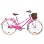 Велосипед Дорожник 28" COMFORT FEMALE PH рама-19,5" 2019 персик, багаж.+корзина (OPS-D-28-127)