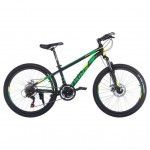 Велосипед Trinx Majestic M134 2019 24" 12.5" Matt-Black-Yellow-Green (M134MBYG)