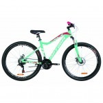 Велосипед Optimabikes 27.5" ALPINA AM DD рама-17" 2019 голубой с малиновым (OPS-OP-27.5-036)
